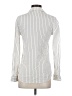 Ganni Stripes Ivory Long Sleeve Blouse Size S - photo 2