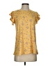 Haptics Yellow Short Sleeve Blouse Size XS (estimated) - photo 1
