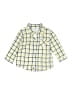 Mayoral Checkered-gingham Yellow Long Sleeve Button-Down Shirt 6-9 MO / 9 MO - photo 1