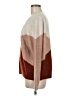 Pink Lily Color Block Brown Pullover Sweater Size M - photo 5