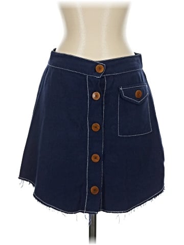 Zara TRF Denim Skirt (view 1)