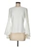Intermix 100% Polyester Ivory Long Sleeve Blouse Size M - photo 1
