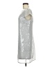 Morgan Mcfeeters 100% Polyester Metallic Silver Cocktail Dress Size 8 - photo 5