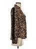 G by GUESS 100% Polyester Animal Print Brown Long Sleeve Blouse Size S - photo 4