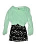 Beautees 100% Polyester Green Dress Size 7 - photo 1