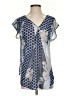 The Limited 100% Polyester Blue Short Sleeve Blouse Size S (estimated) - photo 1