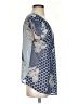 The Limited 100% Polyester Blue Short Sleeve Blouse Size S (estimated) - photo 4