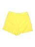 Unbranded 100% Polyester Solid Yellow Shorts Size L - photo 2