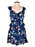 Lulus 100% Rayon Floral Blue Romper Size XS - photo 1