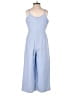 Kittenish 100% Cotton Solid Blue Jumpsuit Size S - photo 2