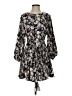 Entro 100% Polyester Floral Black Casual Dress Size S - photo 1