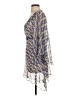 Pinko 100% Viscose Rayon Graphic Blue Kimono Size S - photo 5