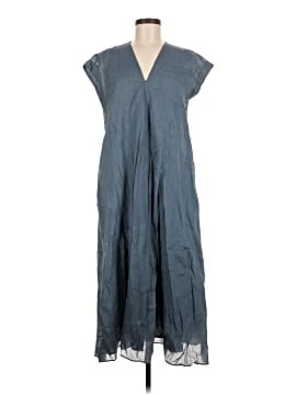 is cinderella's dress blue Adolfo Dominguez Men's Linen Check Button-Up Shirt | 4 M