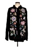 Johnny Was 100% Polyester Black Blazer Size L - photo 1