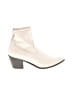 Just Fab Ivory Ankle Boots Size 8 - photo 1
