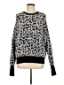 Halogen Animal Print Silver Pullover Sweater Size L - photo 1