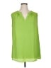 Ashley Stewart 100% Polyester Green Sleeveless Blouse Size 14 - 16 Plus - photo 1