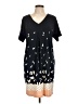 Max Studio Graphic Black Casual Dress Size L - photo 1