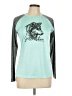 Ivory Ella 100% Polyester Teal 3/4 Sleeve T-Shirt Size L - photo 1