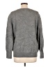 DKNY Solid Gray Pullover Sweater Size L - photo 2