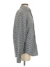 Gap 100% Cotton Houndstooth Gray Long Sleeve Button-Down Shirt Size S - photo 4