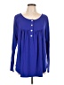 Zenana Blue Long Sleeve Blouse Size L - photo 1