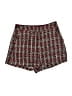 Shein 100% Polyester Tweed Burgundy Shorts Size 6 - photo 1