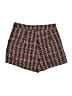 Shein 100% Polyester Tweed Burgundy Shorts Size 6 - photo 2
