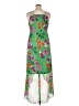 Guess 100% Polyester Tropical Green Cocktail Dress Size 14 - photo 2