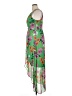 Guess 100% Polyester Tropical Green Cocktail Dress Size 14 - photo 5