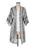 I. Joah 100% Polyester Silver Kimono Size M - photo 1