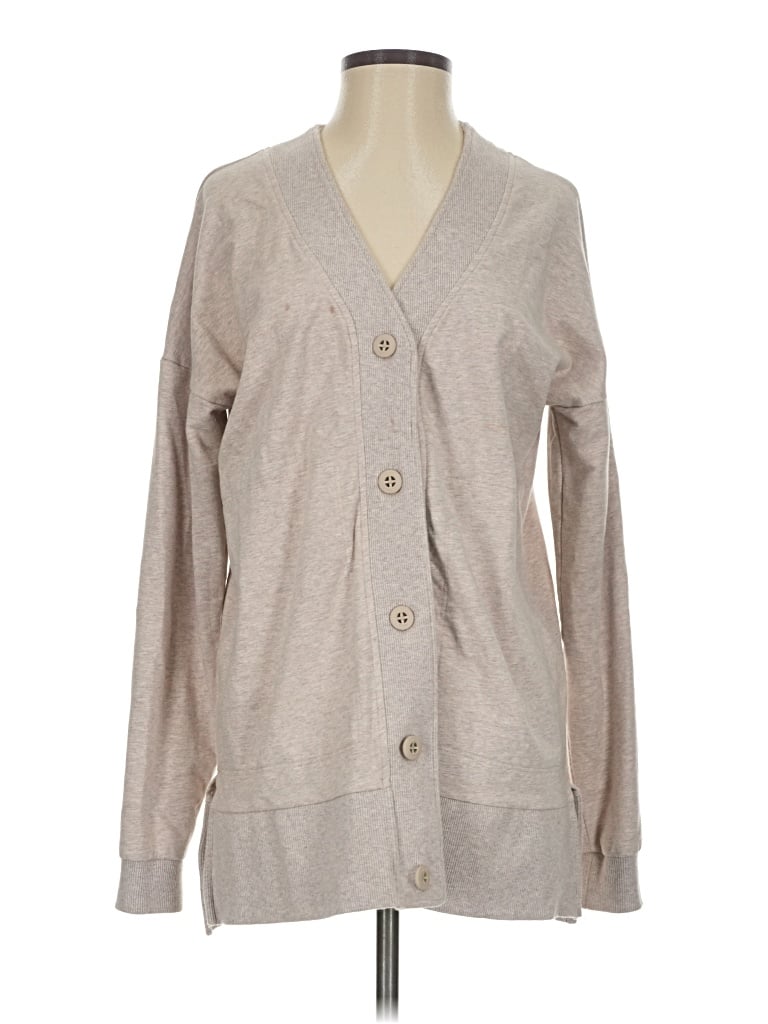 Pre-owned Mpg Cardigan Sweater In Tan