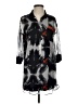 Assorted Brands 100% Silk Graphic Gray Casual Dress Size S - photo 1