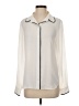 DKNY 100% Polyester Ivory Long Sleeve Blouse Size S - photo 1