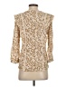 Pale Sky 100% Rayon Gold 3/4 Sleeve Blouse Size S - photo 2