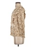 Pale Sky 100% Rayon Gold 3/4 Sleeve Blouse Size S - photo 5