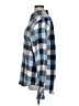 Express 100% Cotton Checkered-gingham Blue Long Sleeve Button-Down Shirt Size XL - photo 5
