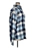 Express 100% Cotton Checkered-gingham Blue Long Sleeve Button-Down Shirt Size XL - photo 4