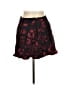 Express Floral Red Burgundy Casual Skirt Size 8 - photo 1