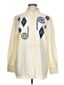 iB Diffusion Ivory Long Sleeve Button-Down Shirt Size 12 - photo 1