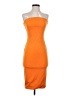 Derek Heart Solid Orange Cocktail Dress Size S - photo 1