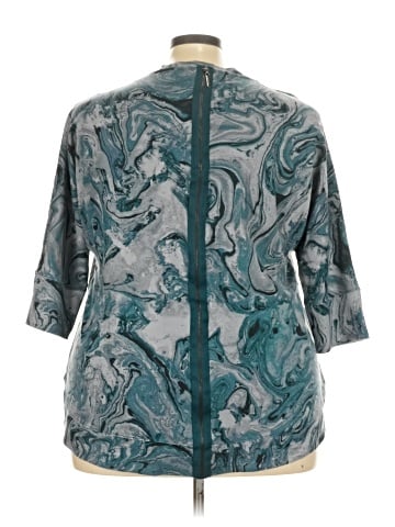 Melissa McCarthy Seven7 3/4 Sleeve Blouse (view 2)