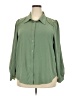 Sweet Rain 100% Polyester Green 3/4 Sleeve Blouse Size 2X - photo 1
