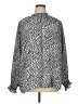 Primark Animal Print Silver Long Sleeve Blouse Size 16 - photo 1