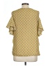 Max Studio 100% Polyester Yellow 3/4 Sleeve Blouse Size L - photo 2