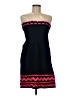Unbranded Chevron-herringbone Blue Cocktail Dress Size M - photo 1