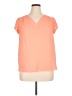 Apt. 9 100% Polyester Orange Short Sleeve Blouse Size XL (petite) - photo 1
