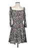 Vila Animal Print Black Casual Dress Size EU 36 / US 6 - photo 1