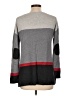 August Silk Color Block Gray Pullover Sweater Size L - photo 2