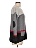 August Silk Color Block Gray Pullover Sweater Size L - photo 4